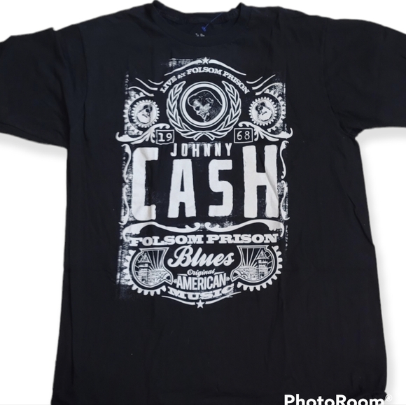 Johnny Cash Live at Folsom Prison T-Shirt, Black, Size XLarge. - Picture 1 of 4